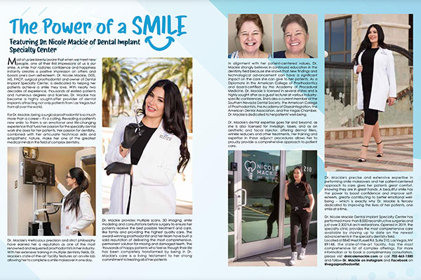 Dr. Mackie, The Power of a Smile, Real Vegas Magazine